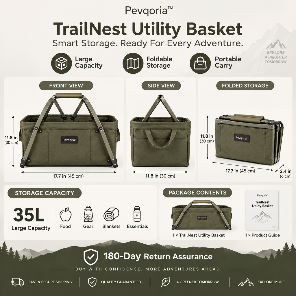 Pevqoria™ TrailNest Utility Basket