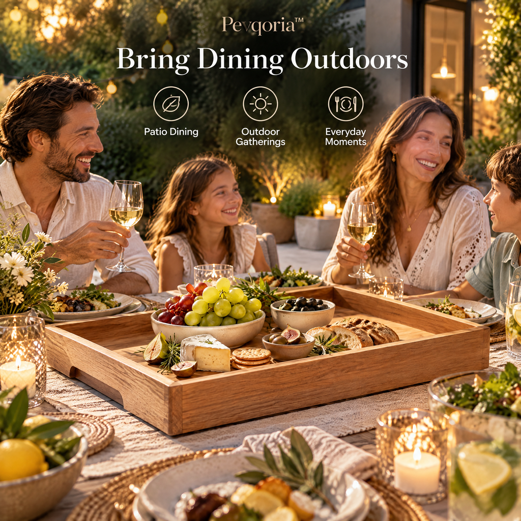 Pevqoria™ GroveLine Outdoor Serving Tray