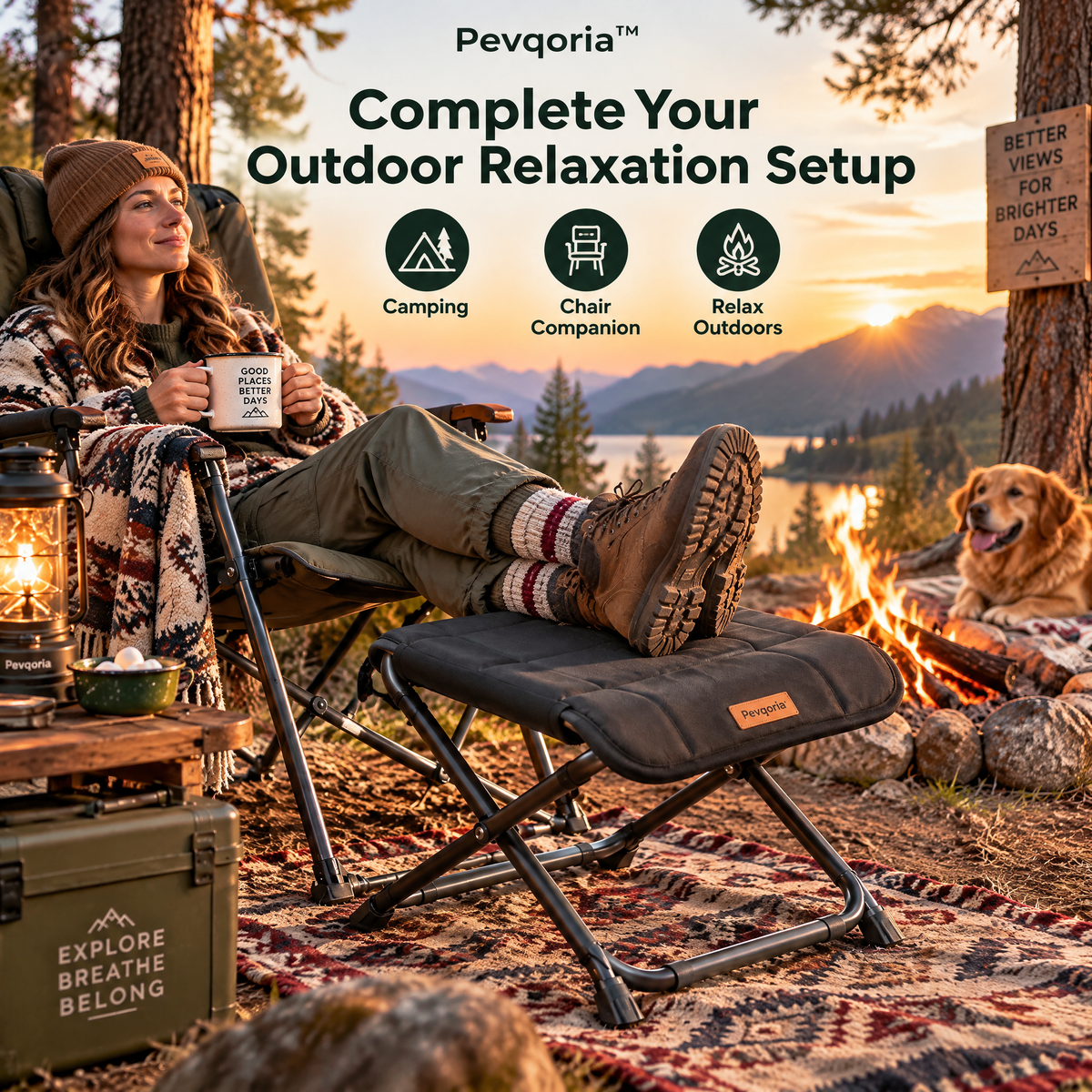 Pevqoria™ CreekStep Folding Footrest