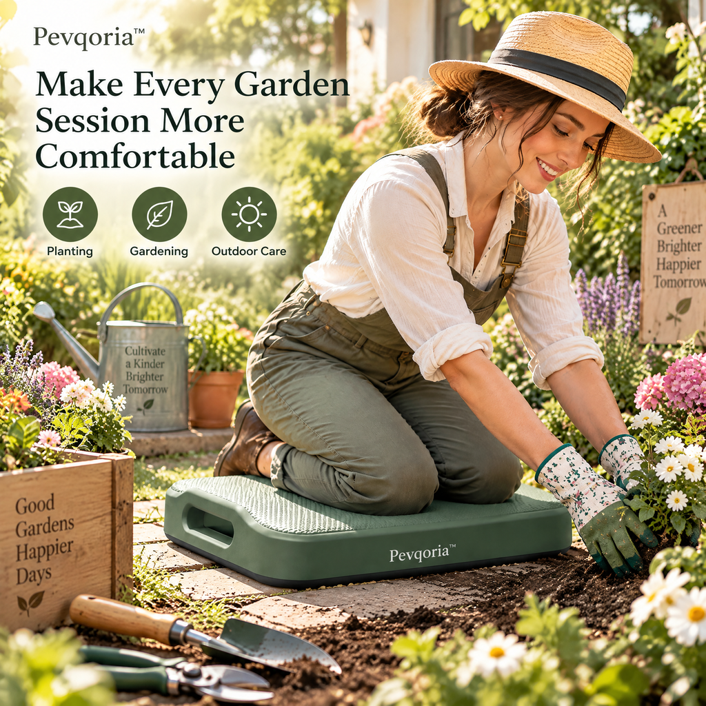 Pevqoria™ TerraLoop Garden Kneeling Pad
