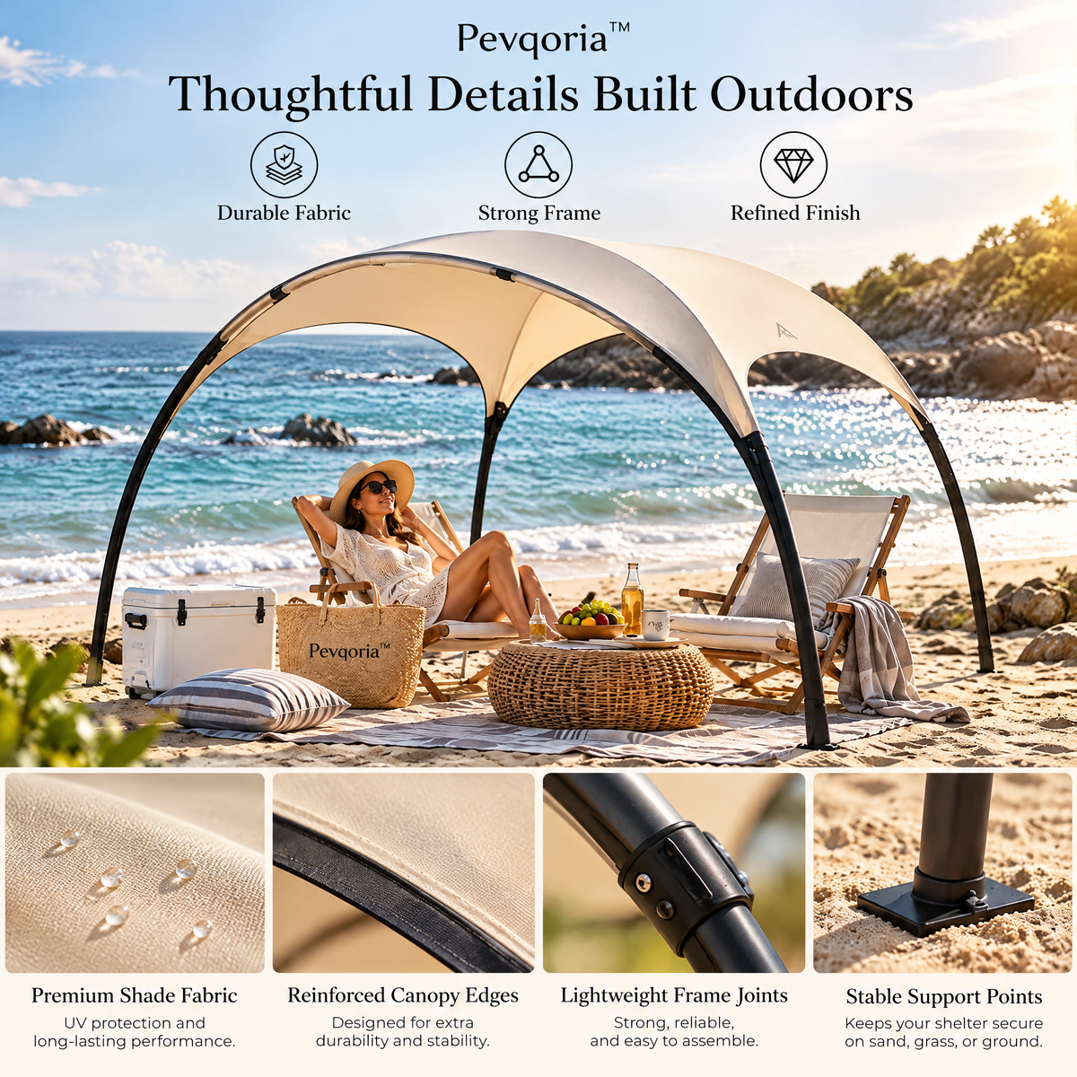 Pevqoria™ DriftShade Portable Sun Shelter