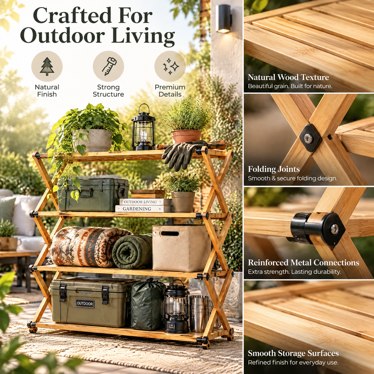 Pevqoria™ PineFold Outdoor Organizer