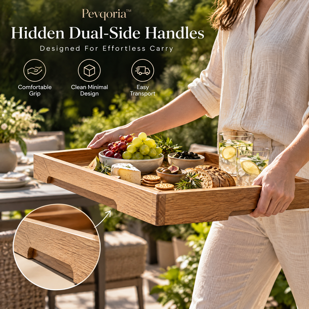 Pevqoria™ GroveLine Outdoor Serving Tray