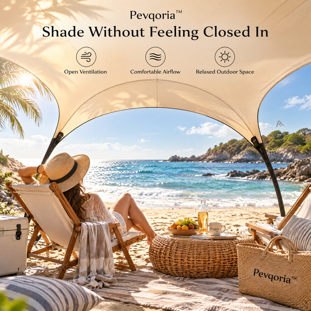 Pevqoria™ DriftShade Portable Sun Shelter
