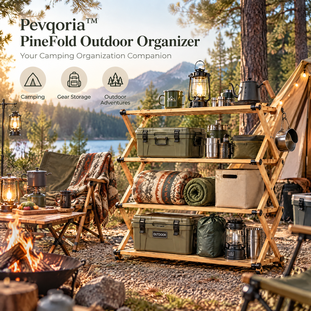 Pevqoria™ PineFold Outdoor Organizer