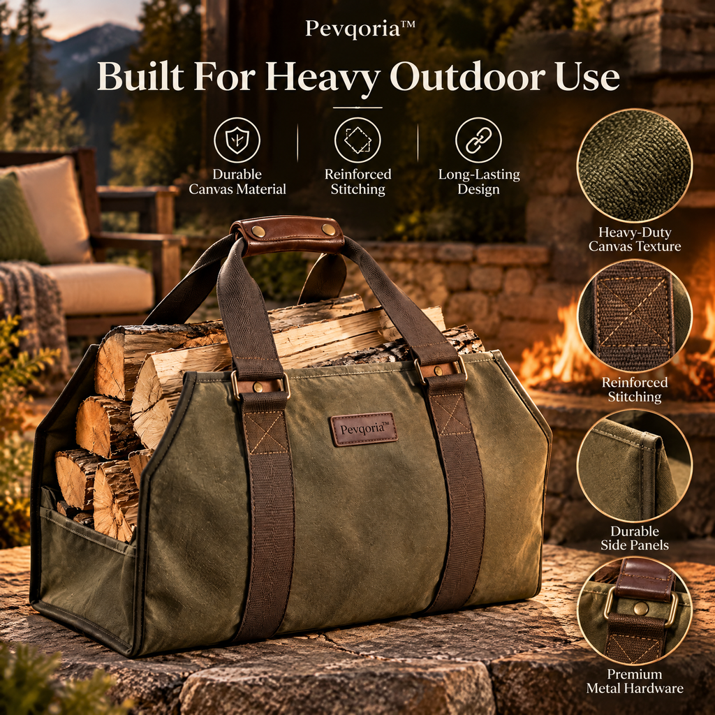 Pevqoria™ EmberRest Firewood Carrier