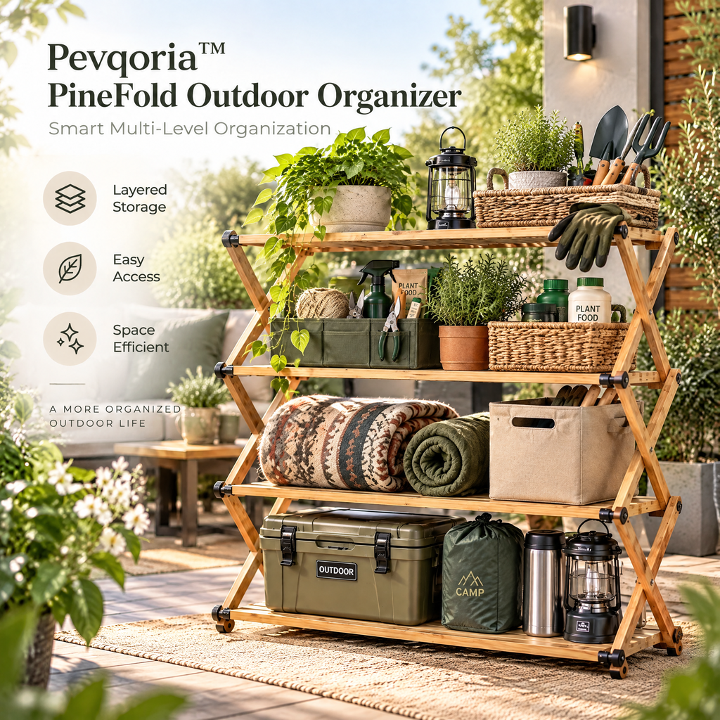 Pevqoria™ PineFold Outdoor Organizer