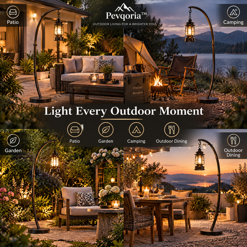 Pevqoria™ StoneArc Lantern Stand