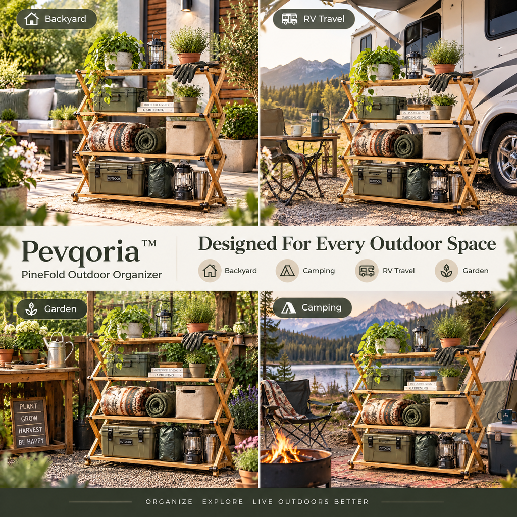 Pevqoria™ PineFold Outdoor Organizer