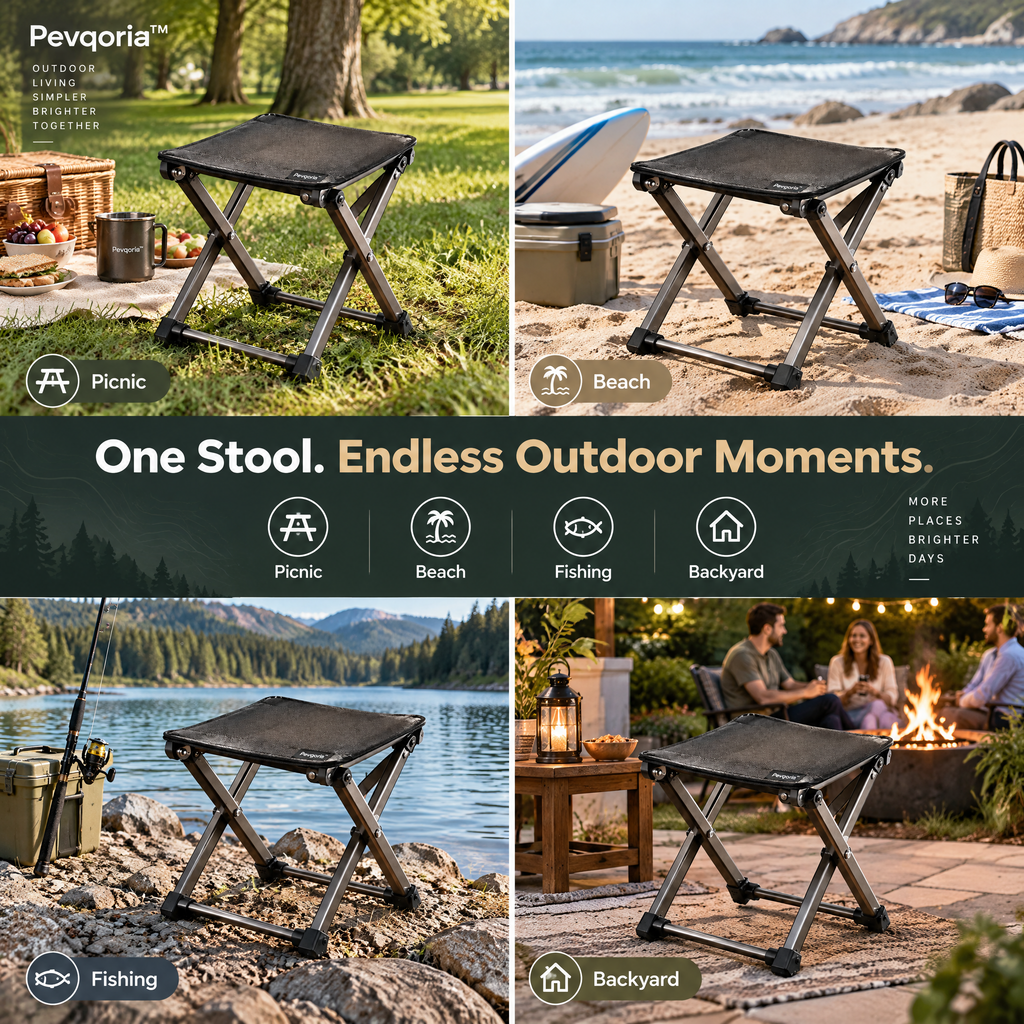 Pevqoria™ FieldFold Picnic Stool