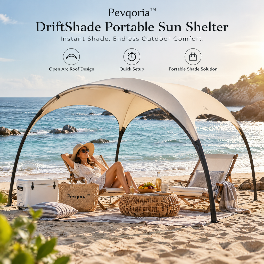 Pevqoria™ DriftShade Portable Sun Shelter