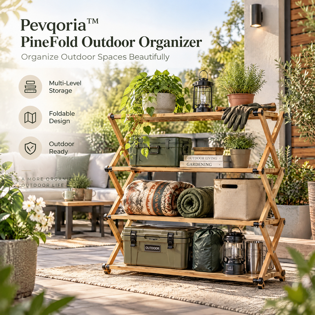 Pevqoria™ PineFold Outdoor Organizer